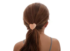 Metallic Heart Pony Holder