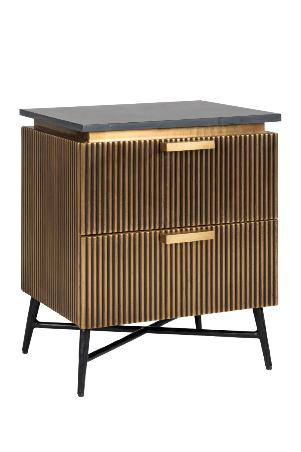 Modern Metal Bedside Cabinet | OROA Ironville