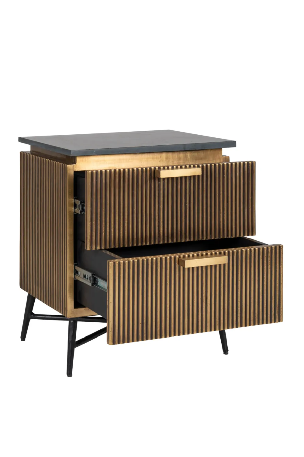 Modern Metal Bedside Cabinet | OROA Ironville