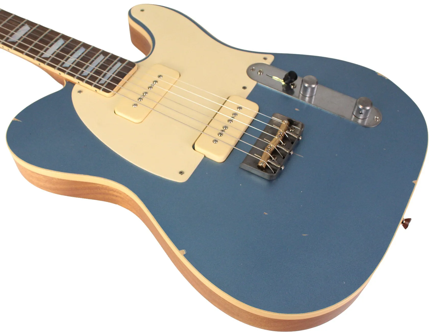 Nash T56 Guitar, Ice Blue Metallic, Light Aging