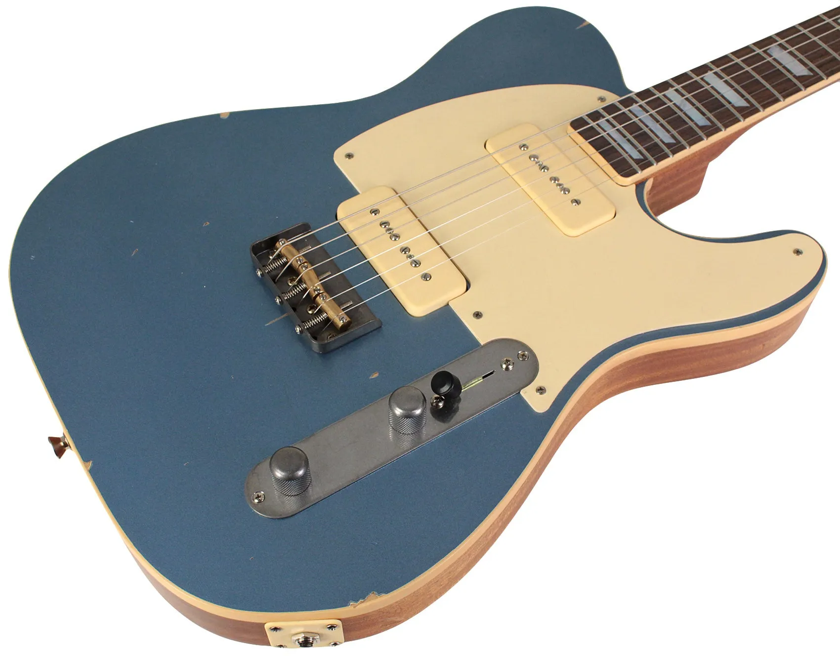 Nash T56 Guitar, Ice Blue Metallic, Light Aging