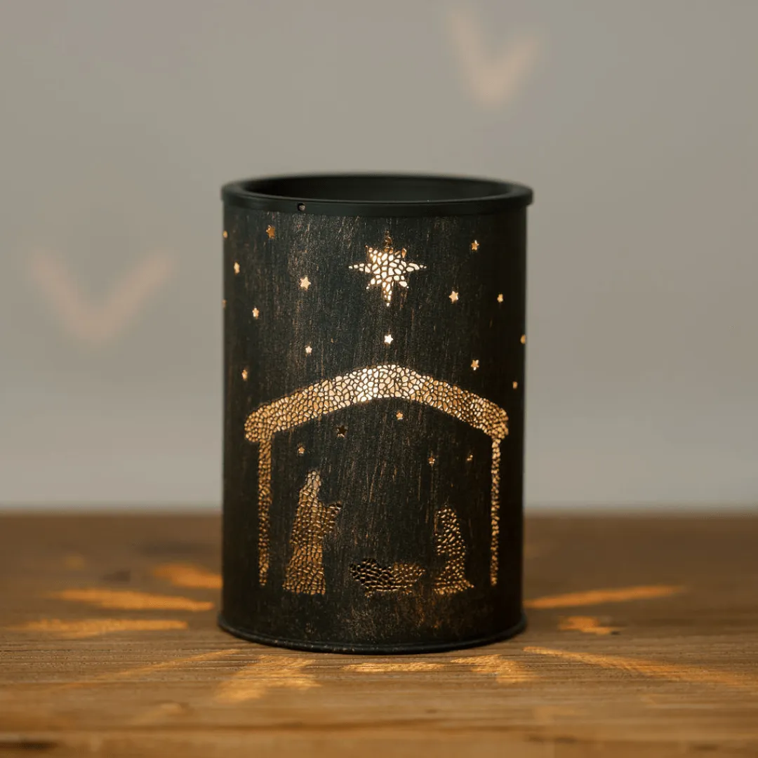 Nativity Scene Tart Warmer, Including Safety Timer