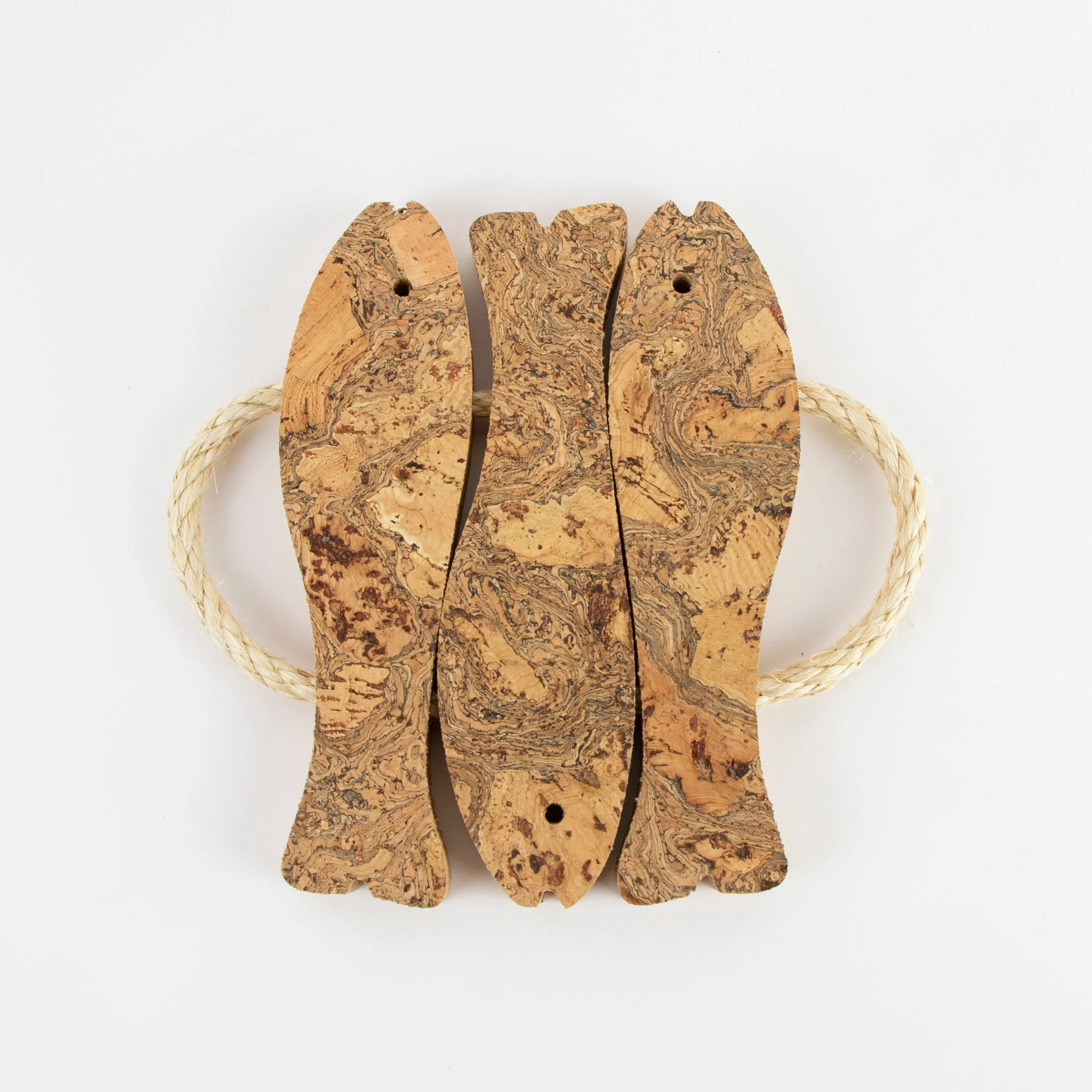 Natural Cork Trivet | 3 Fish