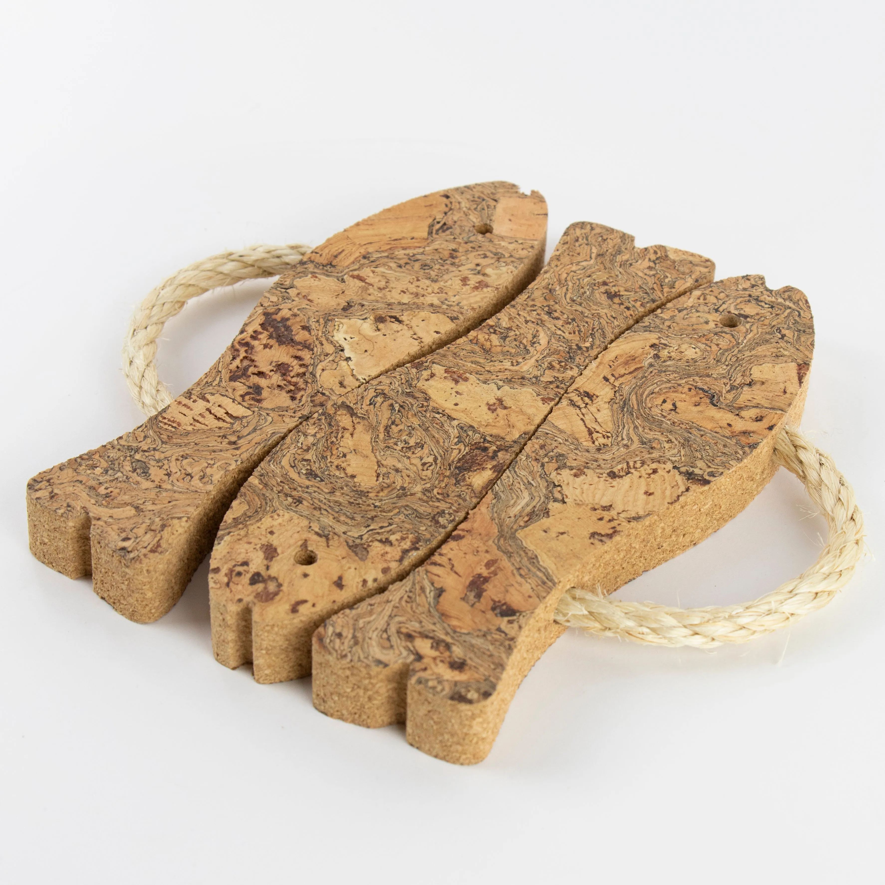 Natural Cork Trivet | 3 Fish