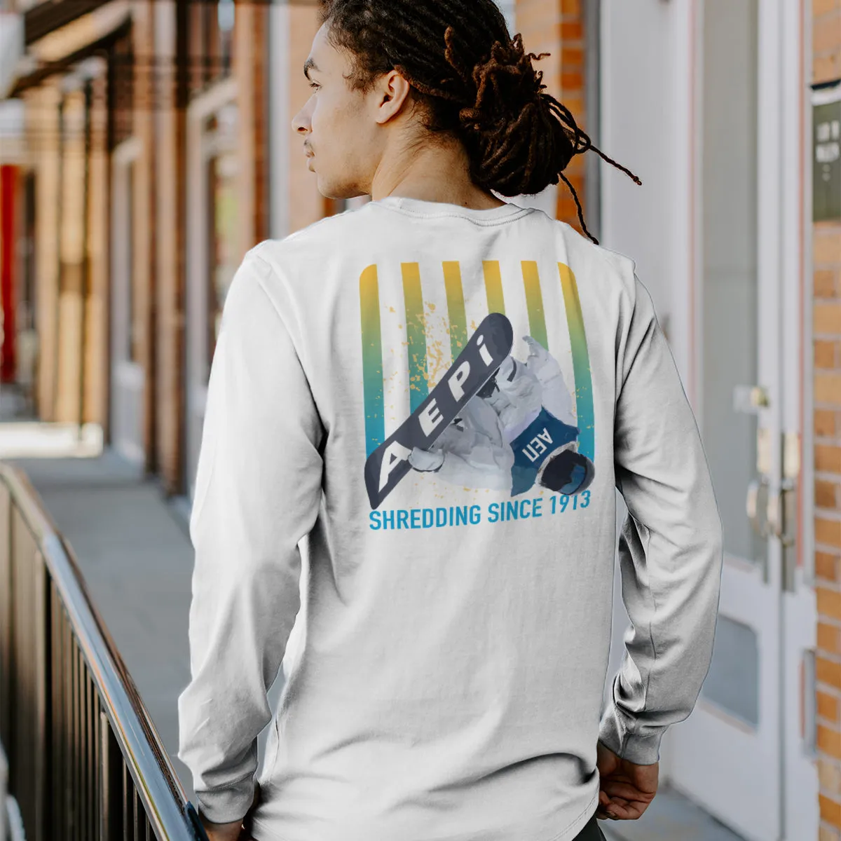 New! Limited Edition AEPi Comfort Colors Slope Shredder Long Sleeve Tee