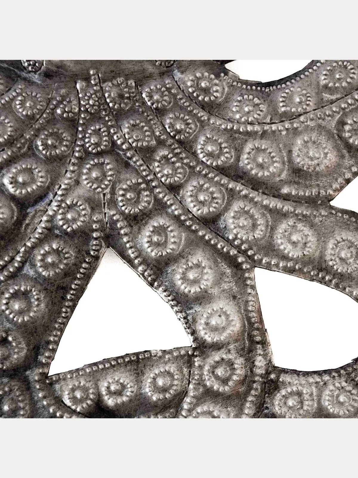 Octopus Nautical Haitian Metal Drum Wall Art (14" x 16")