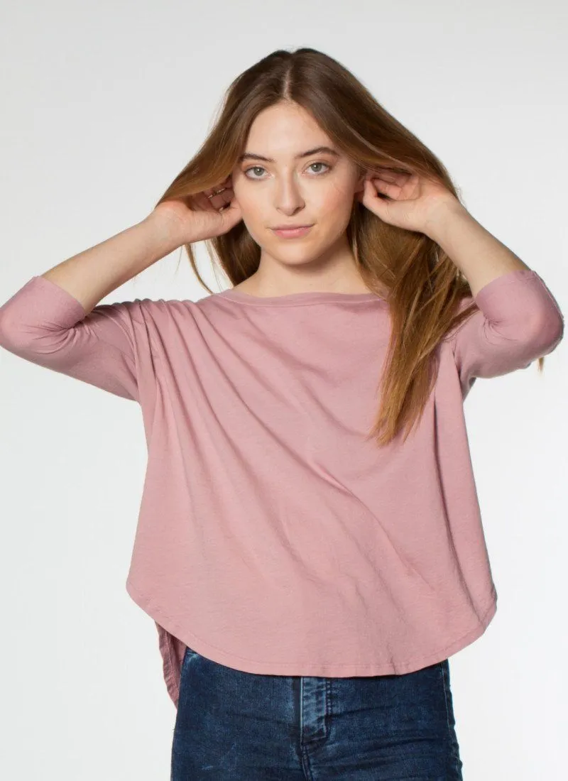 Organic Cotton Mid-Sleeve Tee