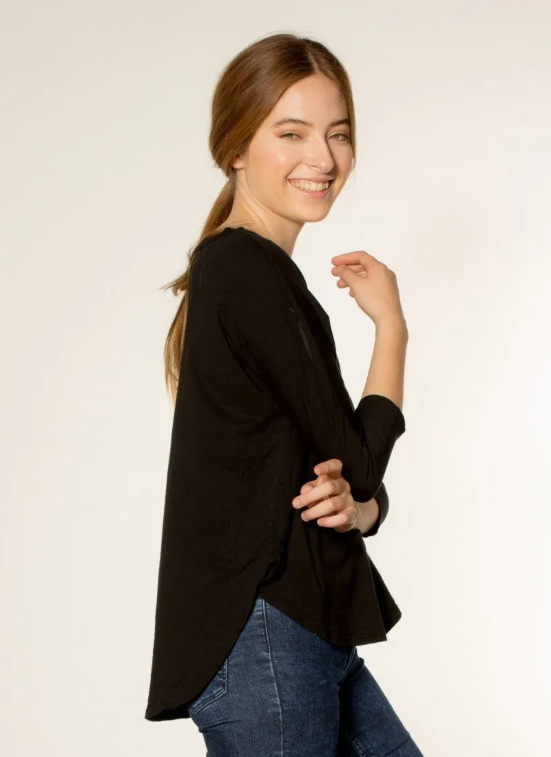 Organic Cotton Mid-Sleeve Tee
