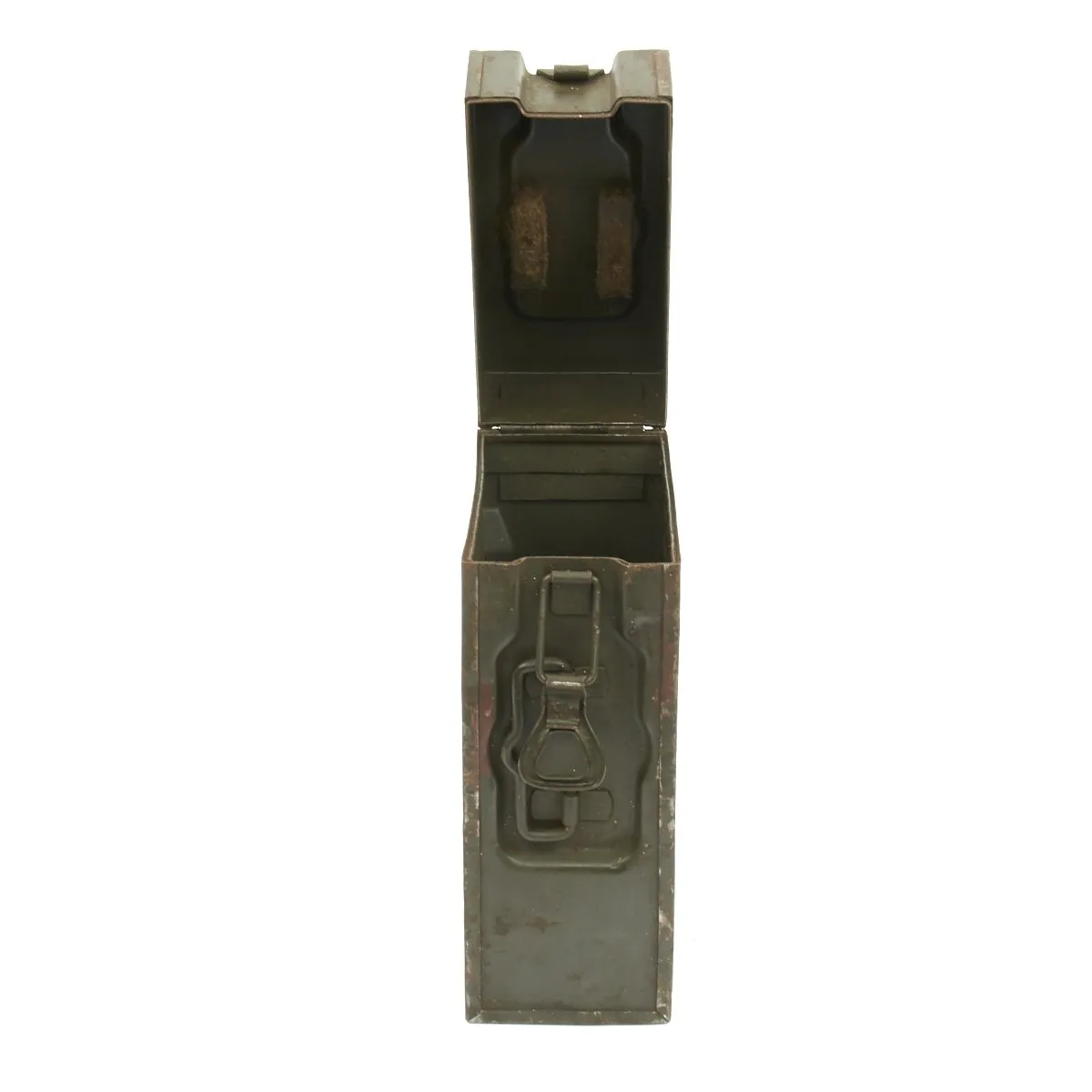 Original German WWII Flak 38 Anti-Aircraft Gun 20 mm Magazine with Case and Inter Rounds - Flakvierling 38