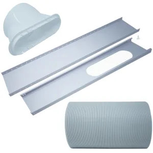 Portable Air Conditioner Replacement Window Exhaust Kit, 5.92" diameter hose