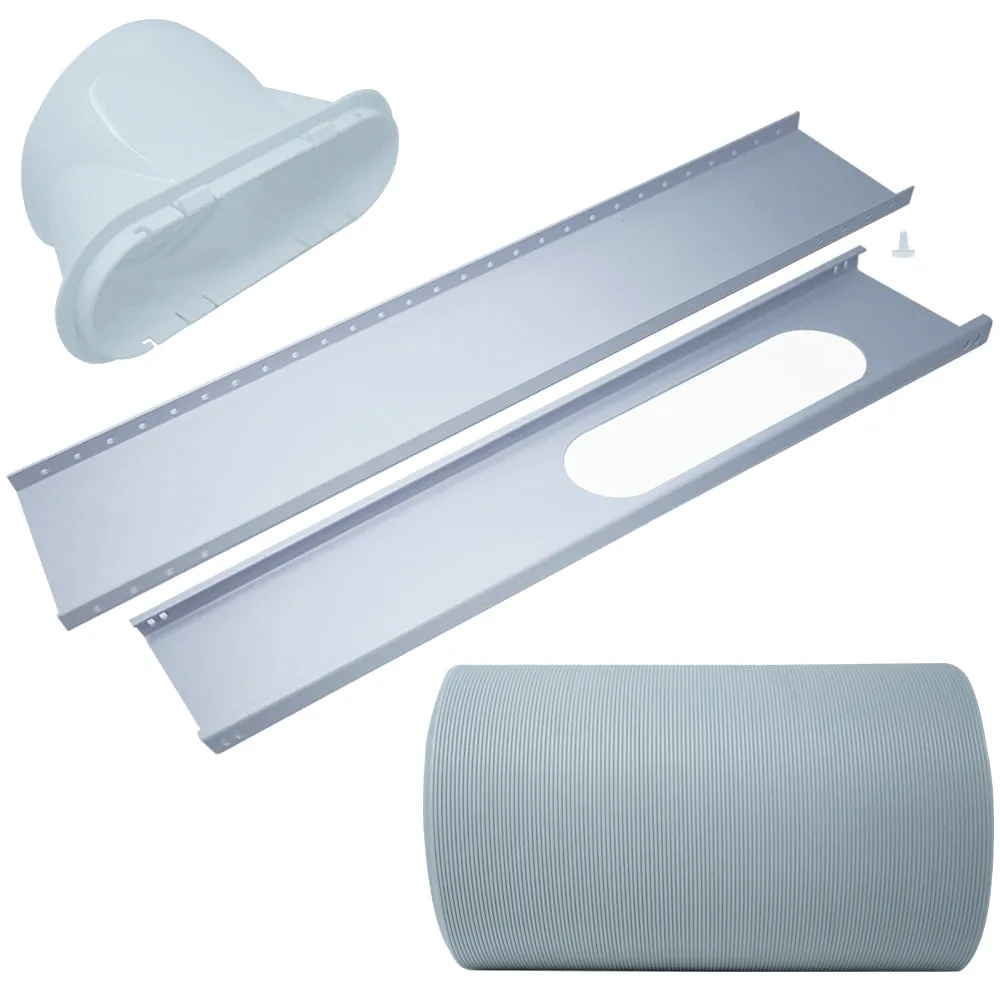 Portable Air Conditioner Replacement Window Exhaust Kit, 5.92" diameter hose