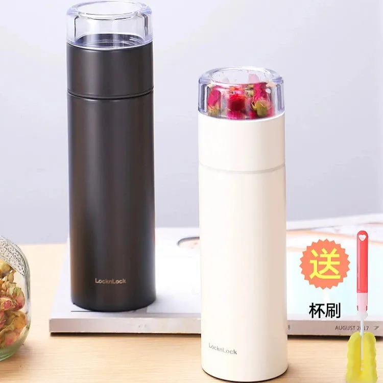 Portable Tea Separation Thermos Cup - Stylish Stainless Steel Water Cup