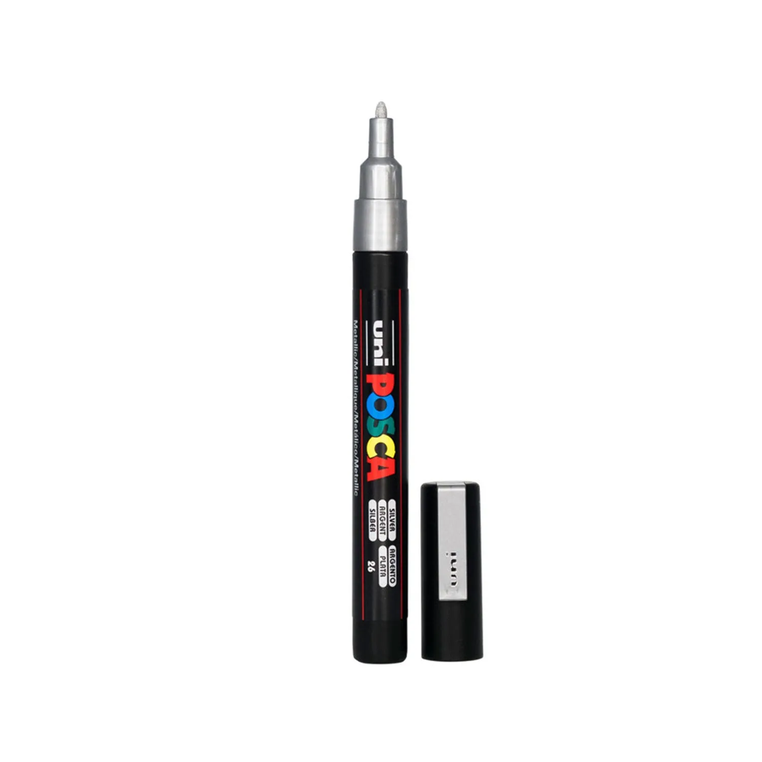 POSCA Fine Tip Paint Marker Pen PC-3M - Metallic Silver
