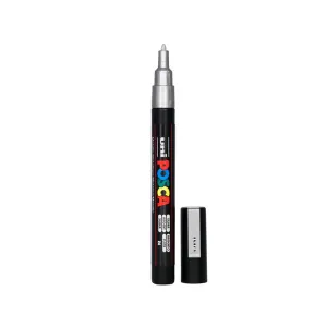 POSCA Fine Tip Paint Marker Pen PC-3M - Metallic Silver