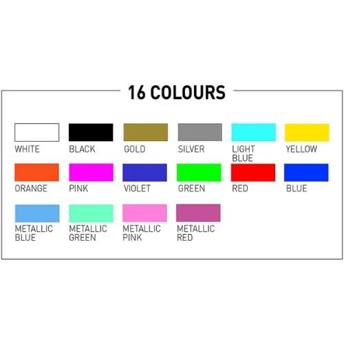Posca PC - 1M Ultra-Fine Bullet Tip - Set of 16 Colours