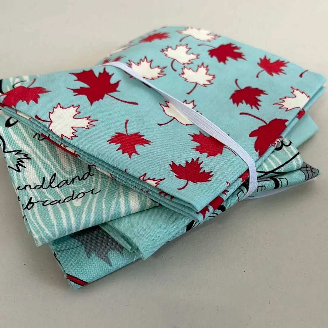 Quilting Cotton Fat Quarter Bundle, Aquas & Blues (WQC2301:2305, WQC2310:2312)