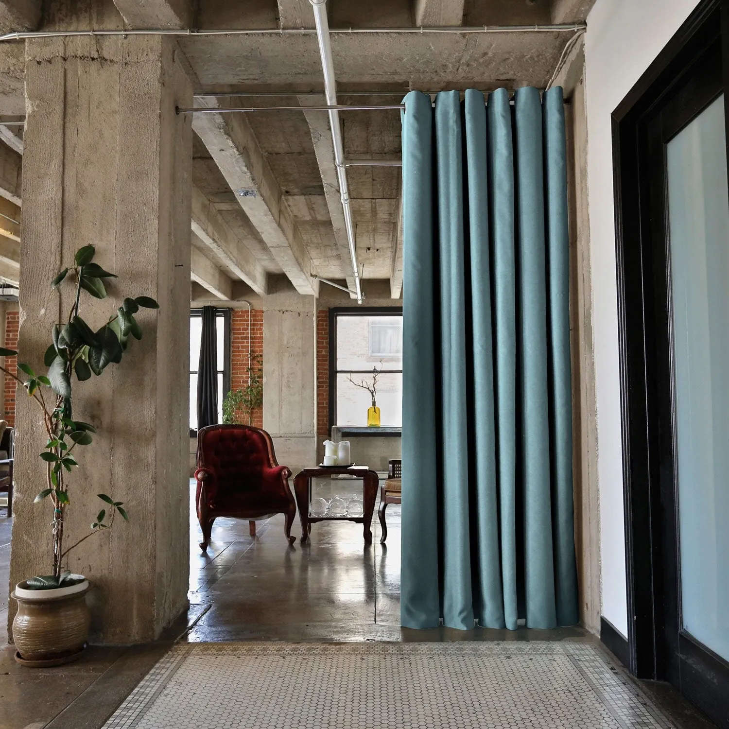 Room/Dividers/Now Tension Rod Room Divider Kit - Seafoam