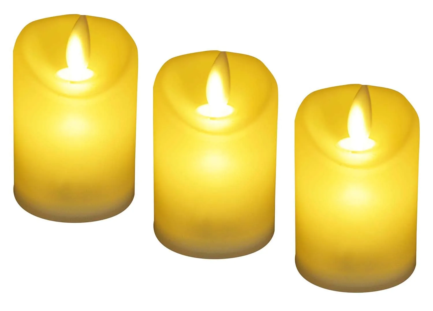 Saubhagya Global Acrylic Flickering LED Flameless Swing Candle Height:7cm Lights for Party Wedding Birthday Festival Romantic Dinner Decor 2*CR2032 Batteries Required (Included) (3)