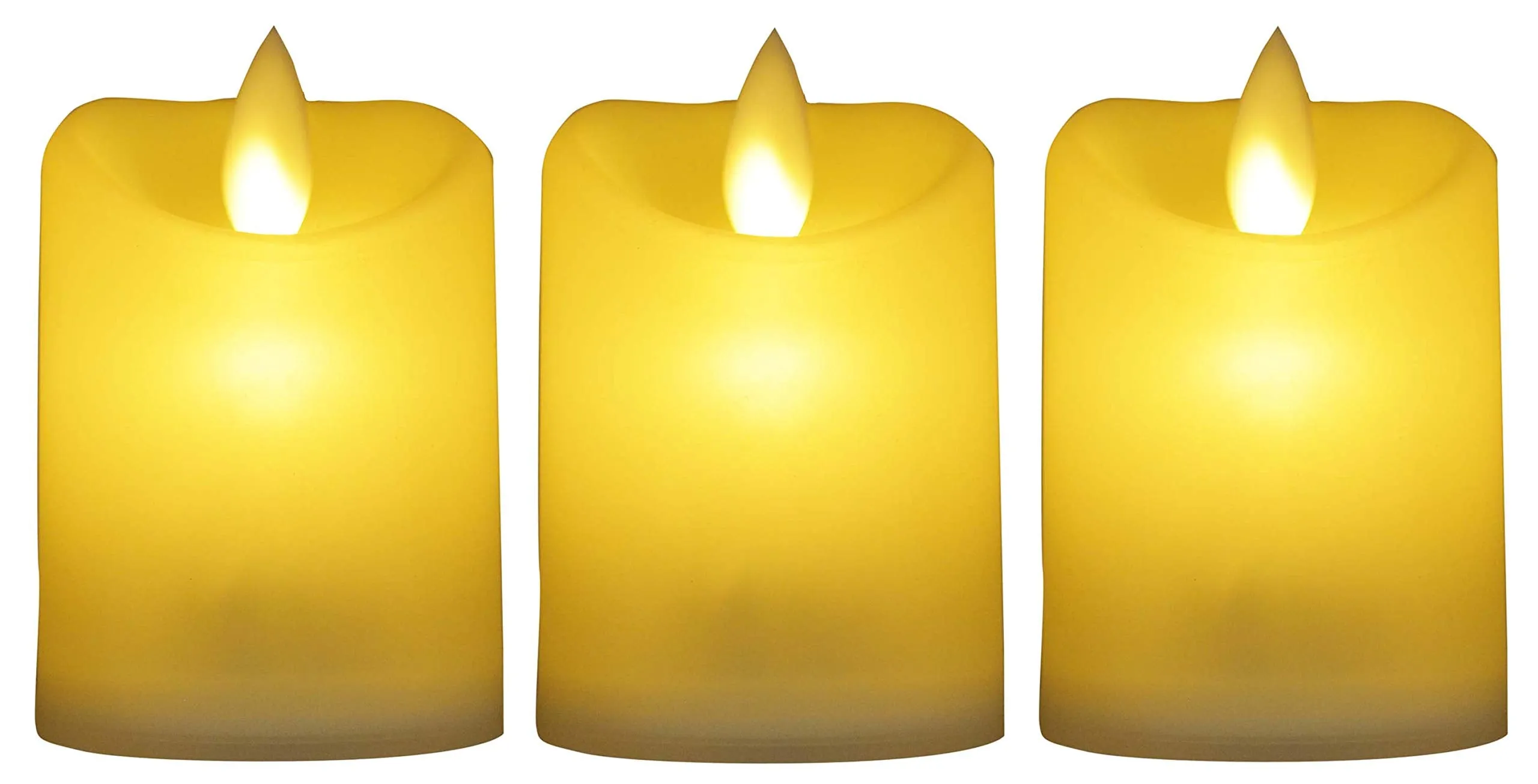 Saubhagya Global Acrylic Flickering LED Flameless Swing Candle Height:7cm Lights for Party Wedding Birthday Festival Romantic Dinner Decor 2*CR2032 Batteries Required (Included) (3)