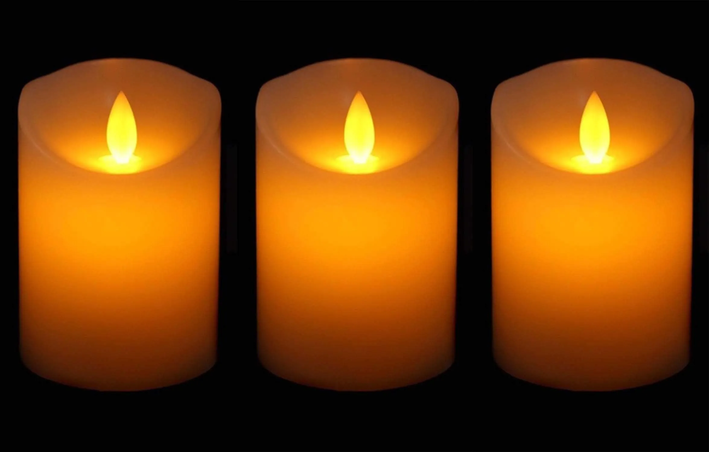 Saubhagya Global Acrylic Flickering LED Flameless Swing Candle Height:7cm Lights for Party Wedding Birthday Festival Romantic Dinner Decor 2*CR2032 Batteries Required (Included) (3)