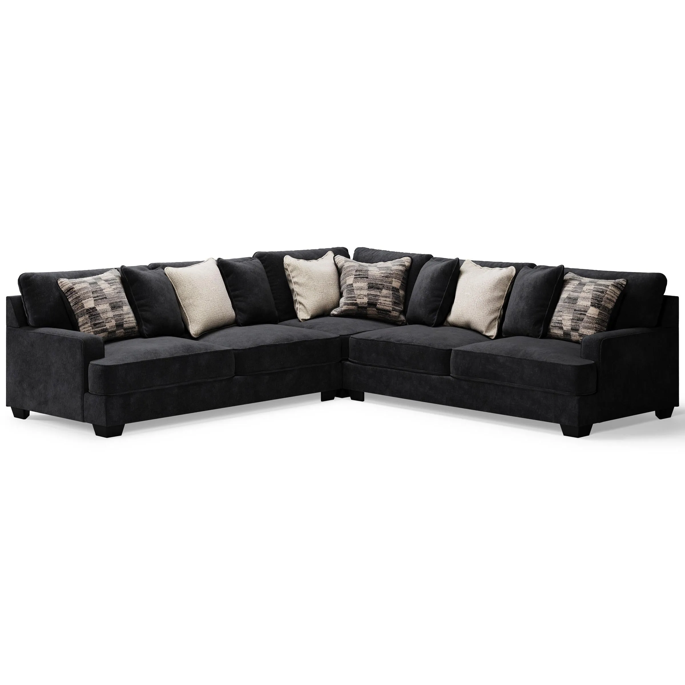 Signature Design by Ashley Lavernett Fabric 3 pc Sectional 5960366/5960377/5960367
