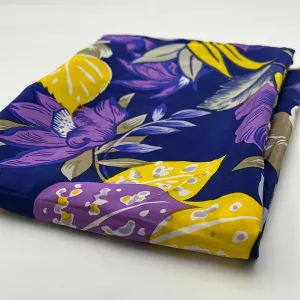 Silk Dress Weight, Blue Floral (WDW1859)