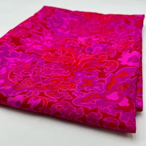 Silk Dress Weight, Fuschia Paisley (WDW1867)