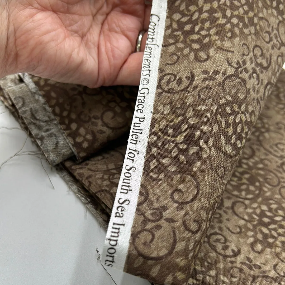 South Seas Quilting Cotton, Brown (WQC1962)