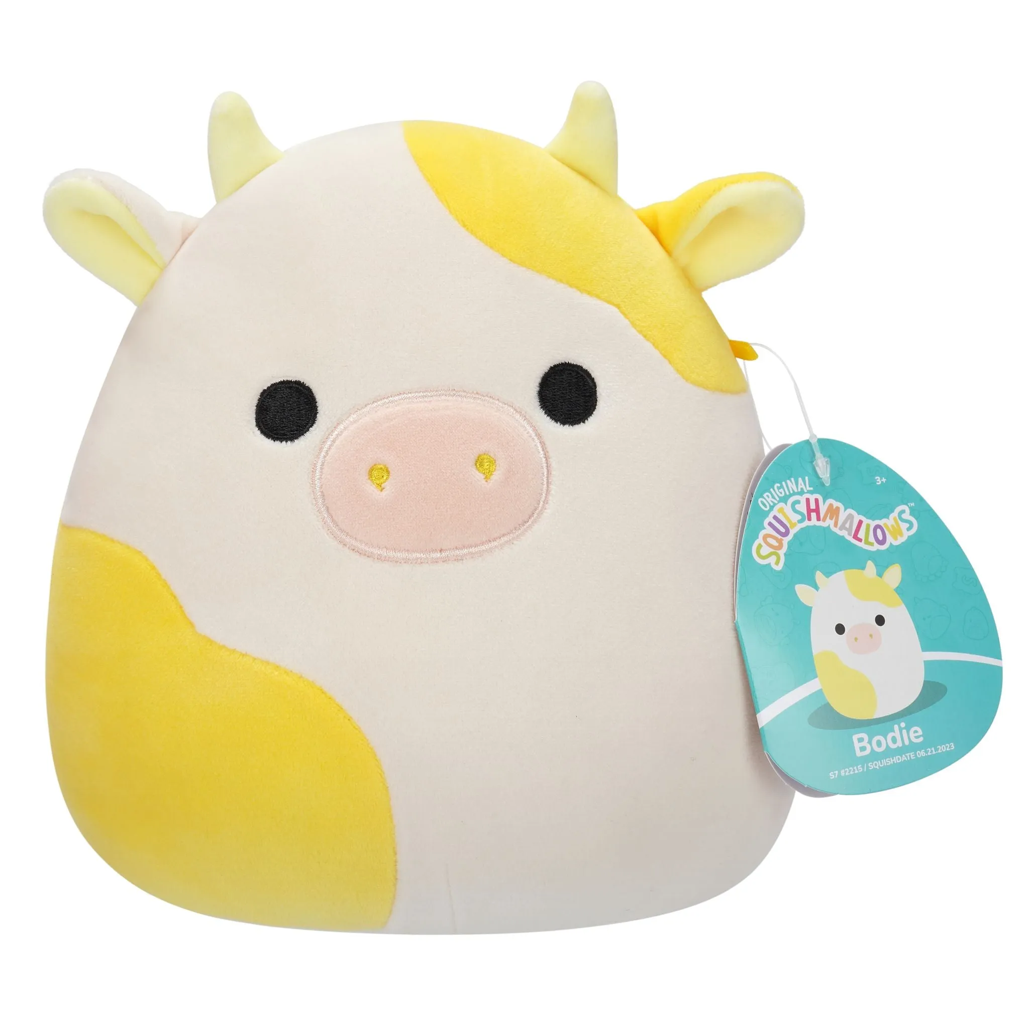 Squishmallows 7.5 Inch Plush  Bodie The Yellow Cow