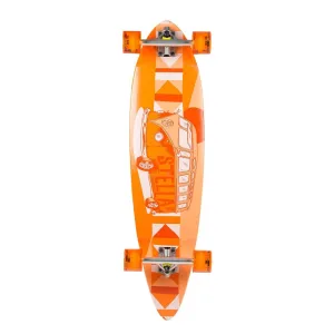 Stella Wagon Orange Blunt Nose 38” Pintail Longboard