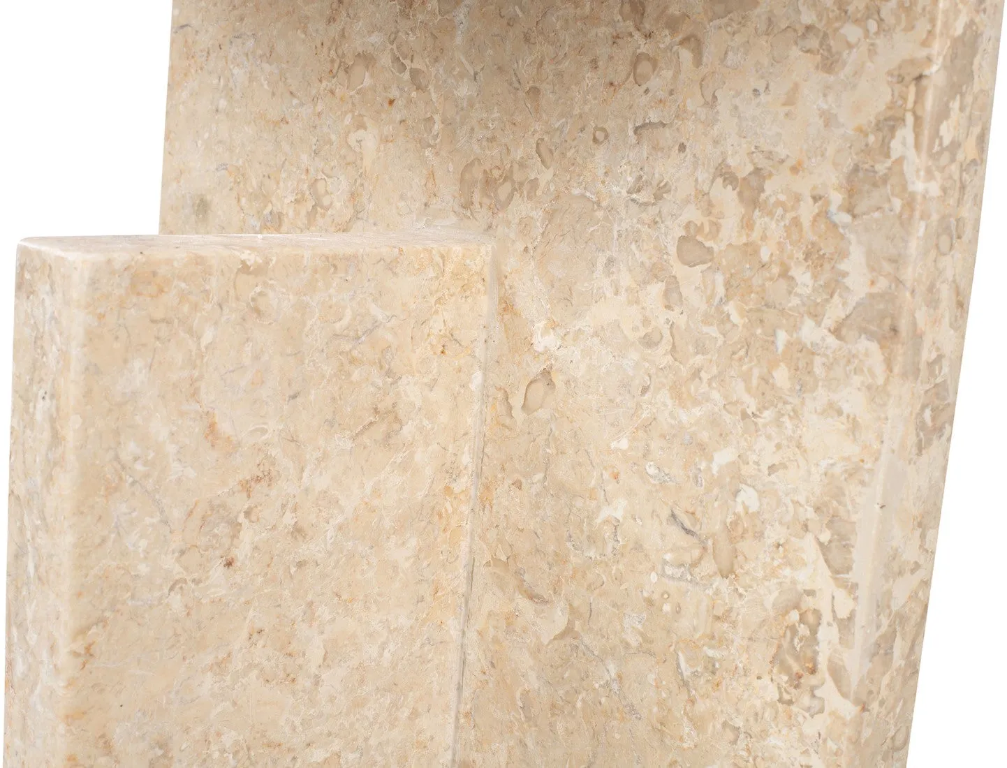 Sullivan Plus Side Table in Cream Marble