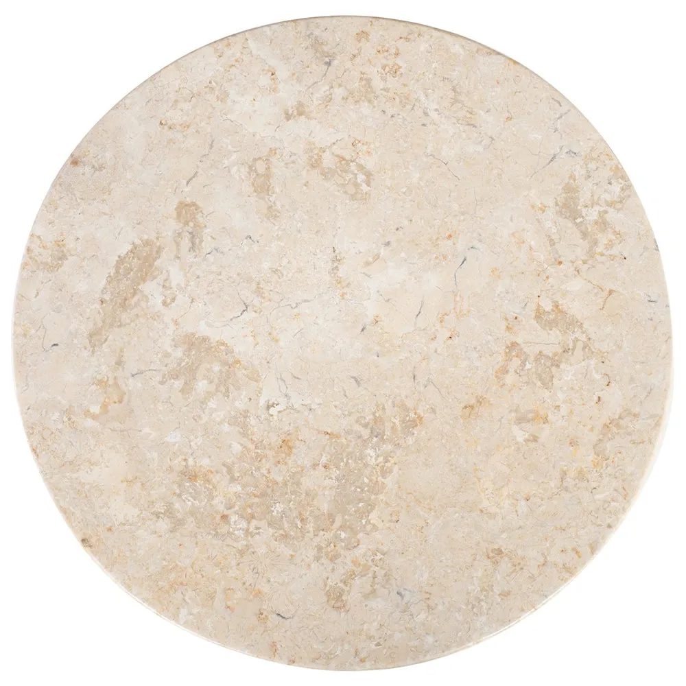 Sullivan Plus Side Table in Cream Marble