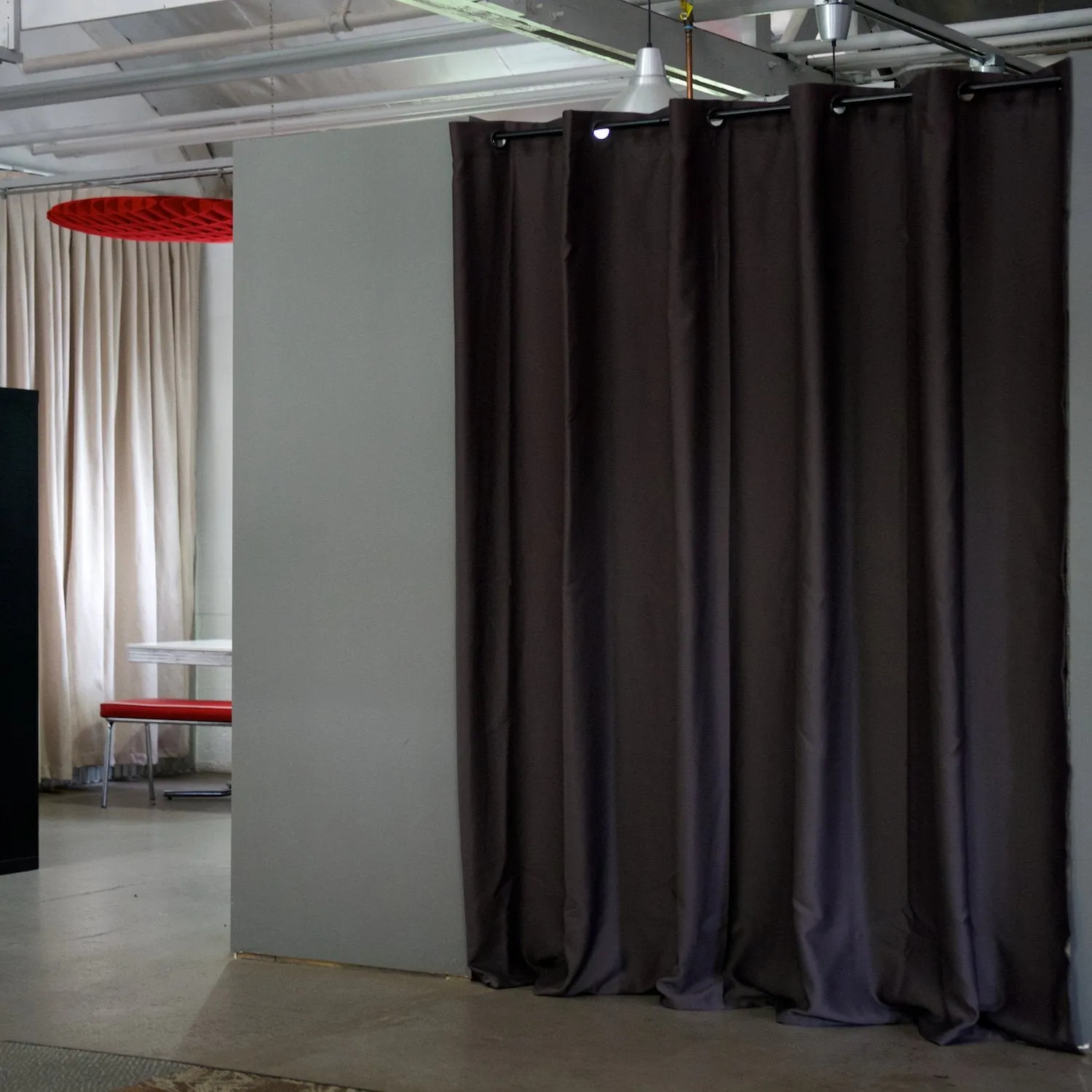 Tension Rod Room Divider Kit - Xx-Large A, 8ft Tall X 10ft - 12ft 6in