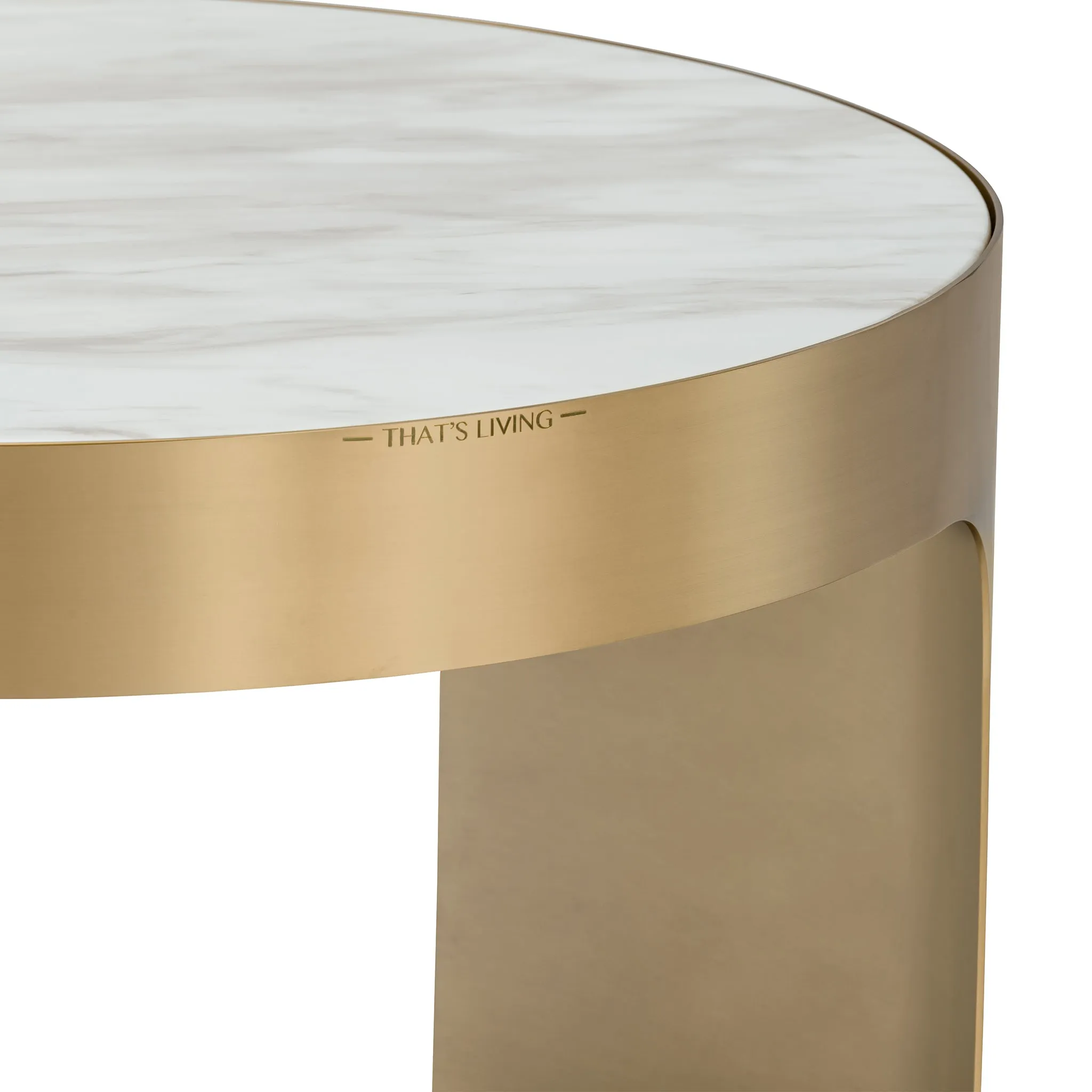 WARREN BRASS TALL COFFEE TABLE