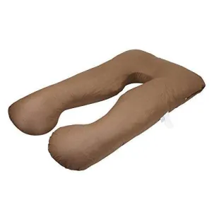 ZENY™ Full Body Maternity Pregnancy Pillow U Shaped Contoured Support Cushion for Pregnant and Nursing Women, w/Washable Zipper Pillowcase