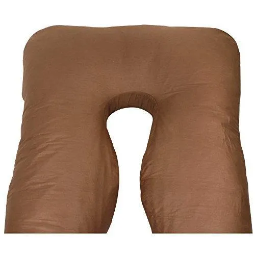 ZENY™ Full Body Maternity Pregnancy Pillow U Shaped Contoured Support Cushion for Pregnant and Nursing Women, w/Washable Zipper Pillowcase
