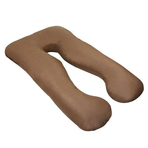 ZENY™ Full Body Maternity Pregnancy Pillow U Shaped Contoured Support Cushion for Pregnant and Nursing Women, w/Washable Zipper Pillowcase