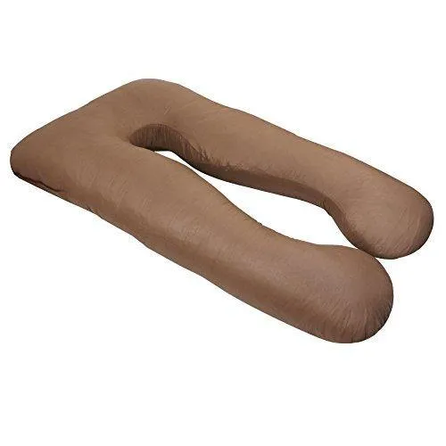 ZENY™ Full Body Maternity Pregnancy Pillow U Shaped Contoured Support Cushion for Pregnant and Nursing Women, w/Washable Zipper Pillowcase